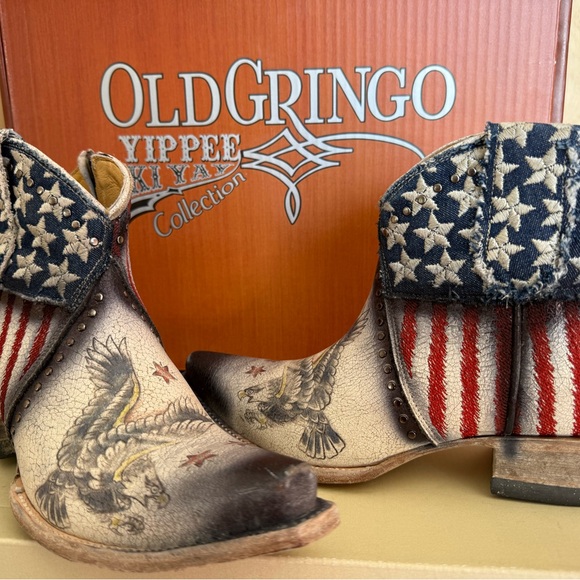 Old Gringo Yippe Ki Yay “United Jorie” Ankle Boots - Picture 2 of 9